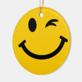 ウィンキング顔 セラミックオーナメント (左)