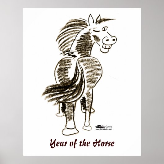 ウィンキング馬の幸運！ ポスター (正面)