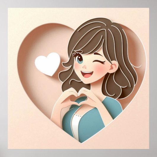 ウィンキング・ガールの魔法・オブ・ラブ ポスター (正面)