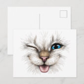 ウィンキング・キャット ポストカード (正面/裏面)