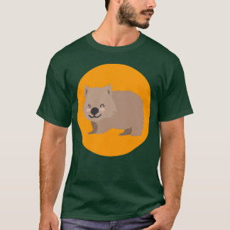 ウィンクするウォンバット かわいい動物の友達 Tシャツ