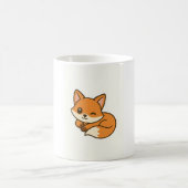 ウィンクするキツネのマグカップ コーヒーマグカップ (中央)