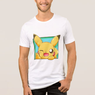 ウィンクするピカチュウ (ポケモン) トライブレンドＴシャツ