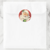 ウィンクでサンタクロース ラウンドシール (バッグ)