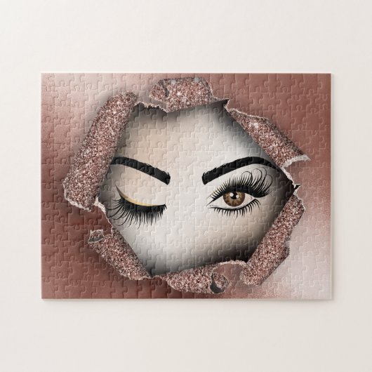 ウィンクアイメイクアーティストクラウンラッシュクイーン ジグソーパズル (横)