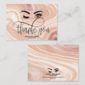 ウィンクビューティフルアイズスティーピンク大理石アフターケア 紹介カード (正面/裏面)