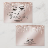 ウィンクビューティフルブラウン目と金ゴールドクラウンアフターケア 紹介カード (正面/裏面)