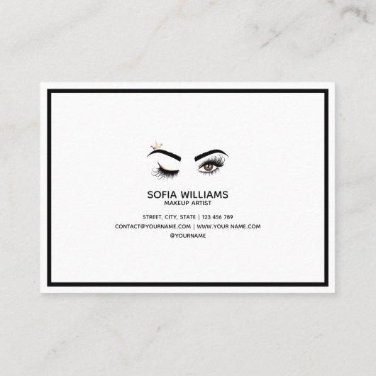 ウィンクビューティフルブラウン目と金ゴールドクラウンアフターケア 紹介カード (裏面)