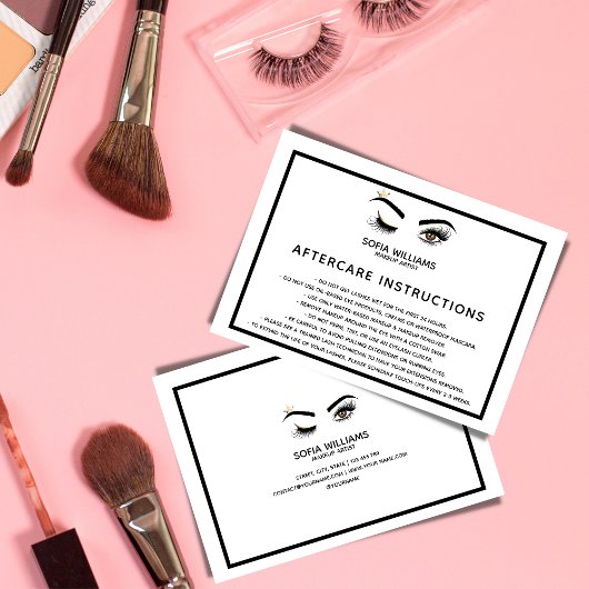 ウィンクビューティフルブラウン目と金ゴールドクラウンアフターケア 紹介カード