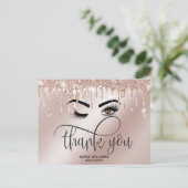 ウィンクビューティフルブラウン目と金ゴールドクラウン ポストカード (スタンド正面)