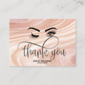 ウィンクビューティフルブラウン目ほこりっぽいピンクのアフターケア 紹介カード (正面)