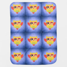 ウィンクフクロウベビーブランケット