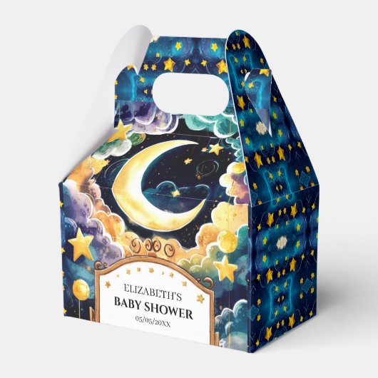 ウィンクルスターボーホシアルベビーシャワー フェイバーボックス (正面サイド)