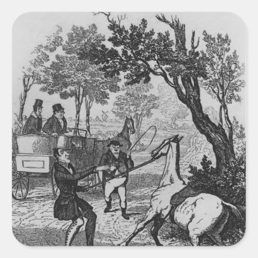 ウィンクル氏とピクウィック氏がコントロールしようとしている スクエアシール (正面)