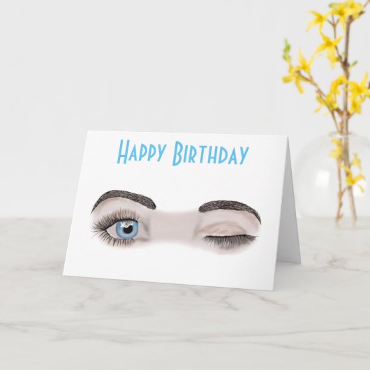 ウィンク・オブ・アイ・誕生日  カード (黄色い花)