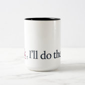 ウィンク、後は俺がやる！ ツートーンマグカップ (中央)