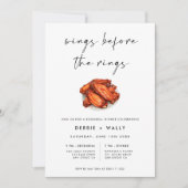 ウィングウィングザーズリングや輪リハーサルディナー 招待状 (正面)