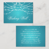 ウィングウェルきらめく文字列ターコイズ エンクロージャーカード (正面/裏面)