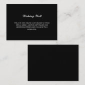 ウィングウェルエレガントシンプルブラック エンクロージャーカード (正面/裏面)
