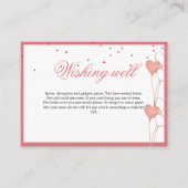 ウィングウェルエレガントバレンタインブライダルシャワーカード エンクロージャーカード (正面)