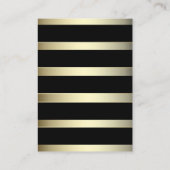 ウィングウェルストライプフローラ金ゴールド白黒 エンクロージャーカード (裏面)