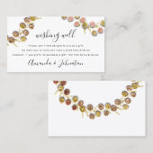 ウィングウェルズ結婚ギフトゴールデンリースグリッター 名刺 (正面/裏面)