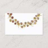 ウィングウェルズ結婚ギフトゴールデンリースグリッター 名刺 (裏面)