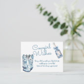 ウィングウェルチノワジェリーブーツバブリーブライダルシャワー エンクロージャーカード (スタンド正面)