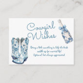 ウィングウェルチノワジェリーブーツバブリーブライダルシャワー エンクロージャーカード (正面)