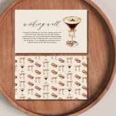 ウィングウェルラブはブルイングMartiniブライダルシャワー エンクロージャーカード