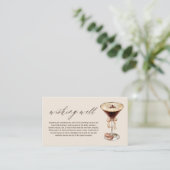 ウィングウェルラブはブルイングMartiniブライダルシャワー エンクロージャーカード (スタンド正面)