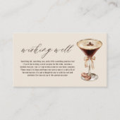 ウィングウェルラブはブルイングMartiniブライダルシャワー エンクロージャーカード (正面)