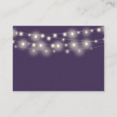 ウィングウェル文字列ライト紫結婚の エンクロージャーカード (裏面)