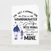 ウィングエンジェル付き普通の女の子の孫娘グランドパ カード (正面)