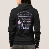 ウィングエンジェル付き普通の女の子の孫娘グランドパ パーカ (裏面)