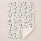 ウィングオブフリーダムホワイトスモールシャーパブランケット シェルパブランケット (正面)