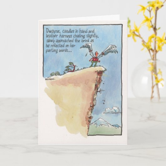 ウィングガイ，スーアの誕生日カードの準備完了 カード (黄色い花)