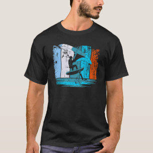 ウィングサーフウィングフォイルウイングサーファーレトロ Tシャツ