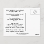 ウィングスネックライトハウス、マサチューセッツ州はがき ポストカード (裏面)