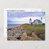 ウィングスネック灯台、マサチューセッツ州のポストカード ポストカード (正面/裏面)