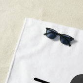 ウィングスパーソナライズされたモノグラム ビーチタオル (インサイチュ)