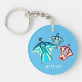 ウィングスーツのスカイダイビング キーホルダー