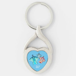 ウィングスーツのスカイダイビング キーホルダー