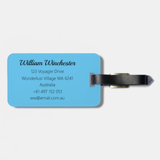 ウィングスーツのスカイダイビング ラゲッジタグ (裏面横)