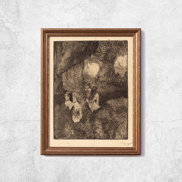 ウィングス・スケッチ・アートのエドガー・デガス・ダンサー ポスター