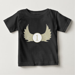 ウィングス(年齢1) -ベビー素晴らしジャージーTシャツ ベビーTシャツ