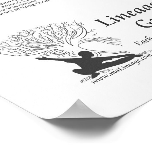 ウィングチュンクンフー血統ツリー – Ip男性 ポスター (角)