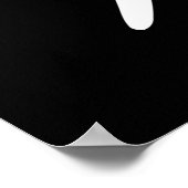 ウィングチュンロングポールホワイト中国の書道 ポスター (角)