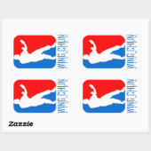 ウィングチュン戦闘機 – Ipマンリネージ 長方形シール (シート)