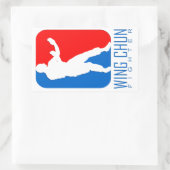 ウィングチュン戦闘機 – Ipマンリネージ 長方形シール (バッグ)